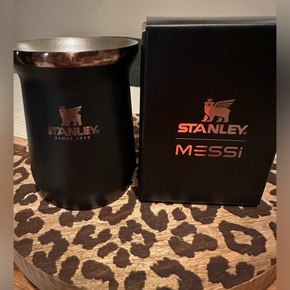 🖤MESSI Stanley Black and Copper GOAT Mate Mug 🧉